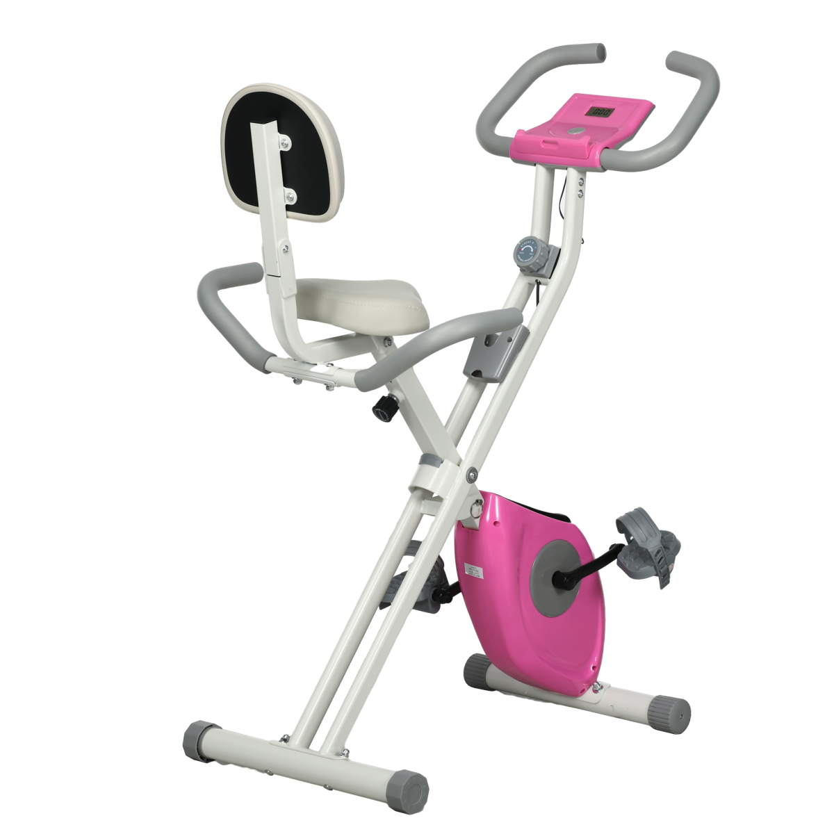 HOMCOM Folding Exercise Bike with Adjustable Magnetic Resistance and Seat Height