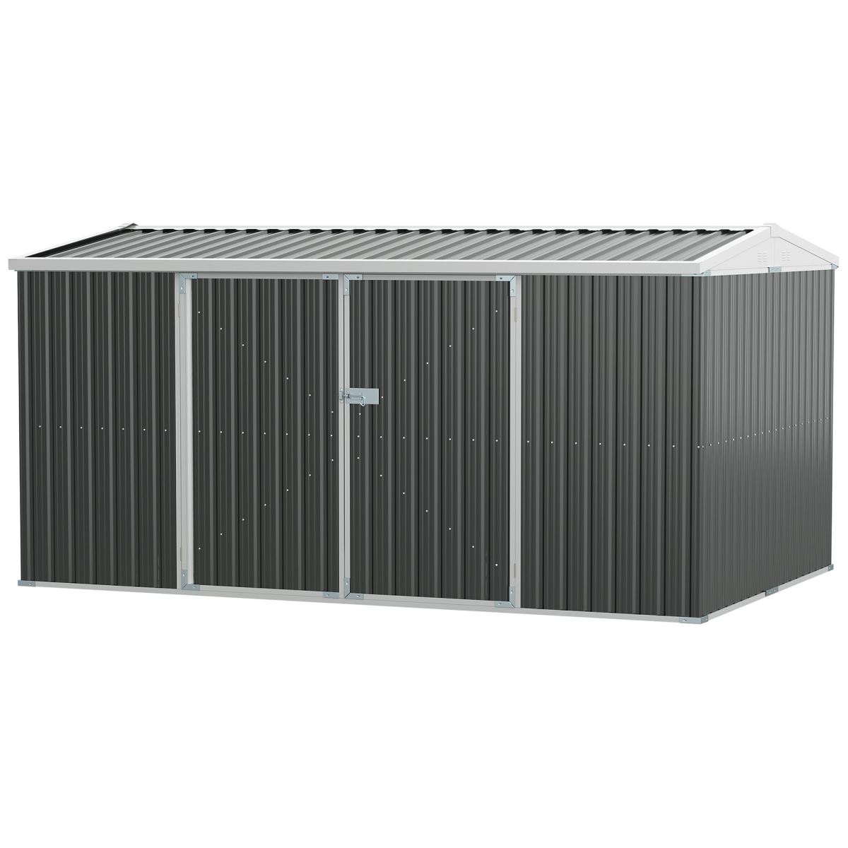 Outdoor Garden Storage Shed Steel Tool Storage Box Grey