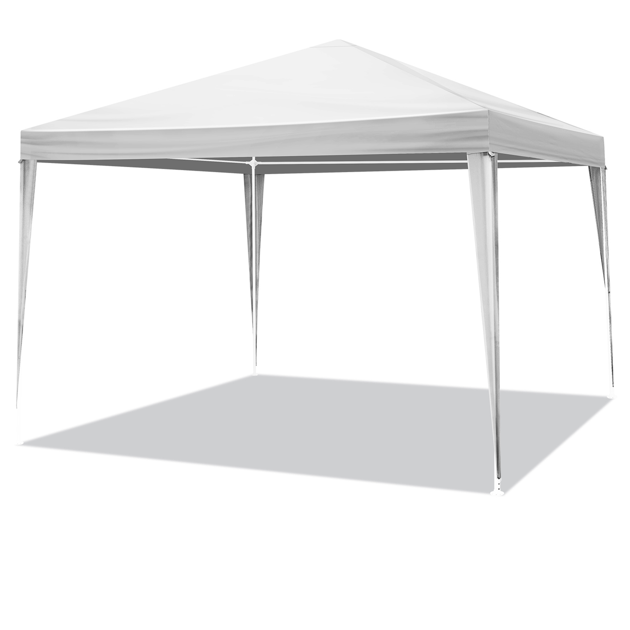 【Same Code：13406278】3 x 3m Waterproof Tent with Spiral Tubes White