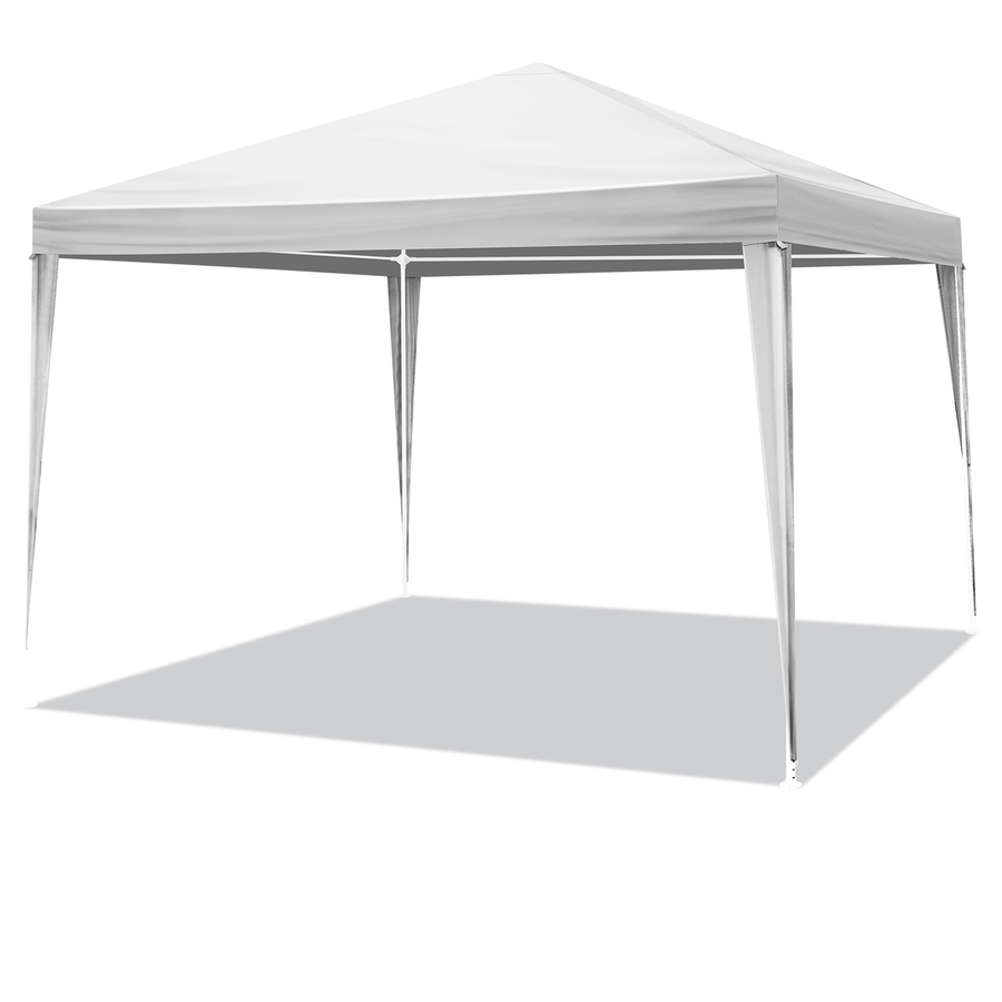 【Same Code：13406278】3 x 3m Waterproof Tent with Spiral Tubes White