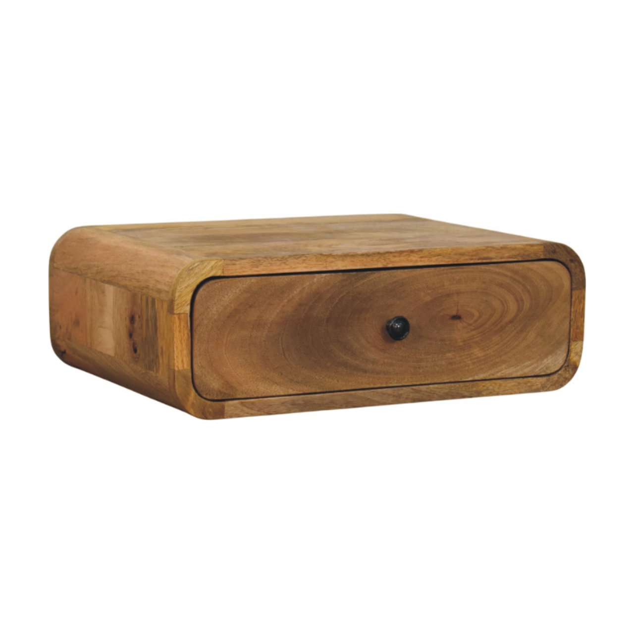 Artisan Furniture Avora Wall-Mounted 1 Drawer Nightstand, Brown