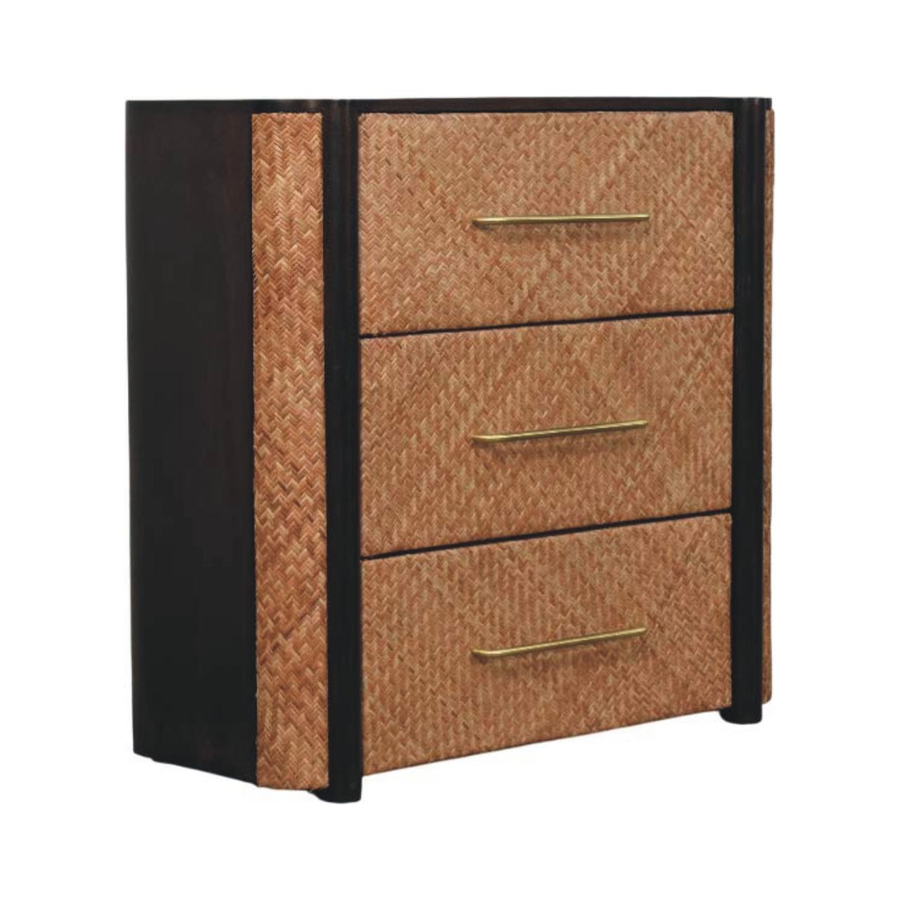 Artisan Furniture Havana Weave 3 Drawer Chest, Brown