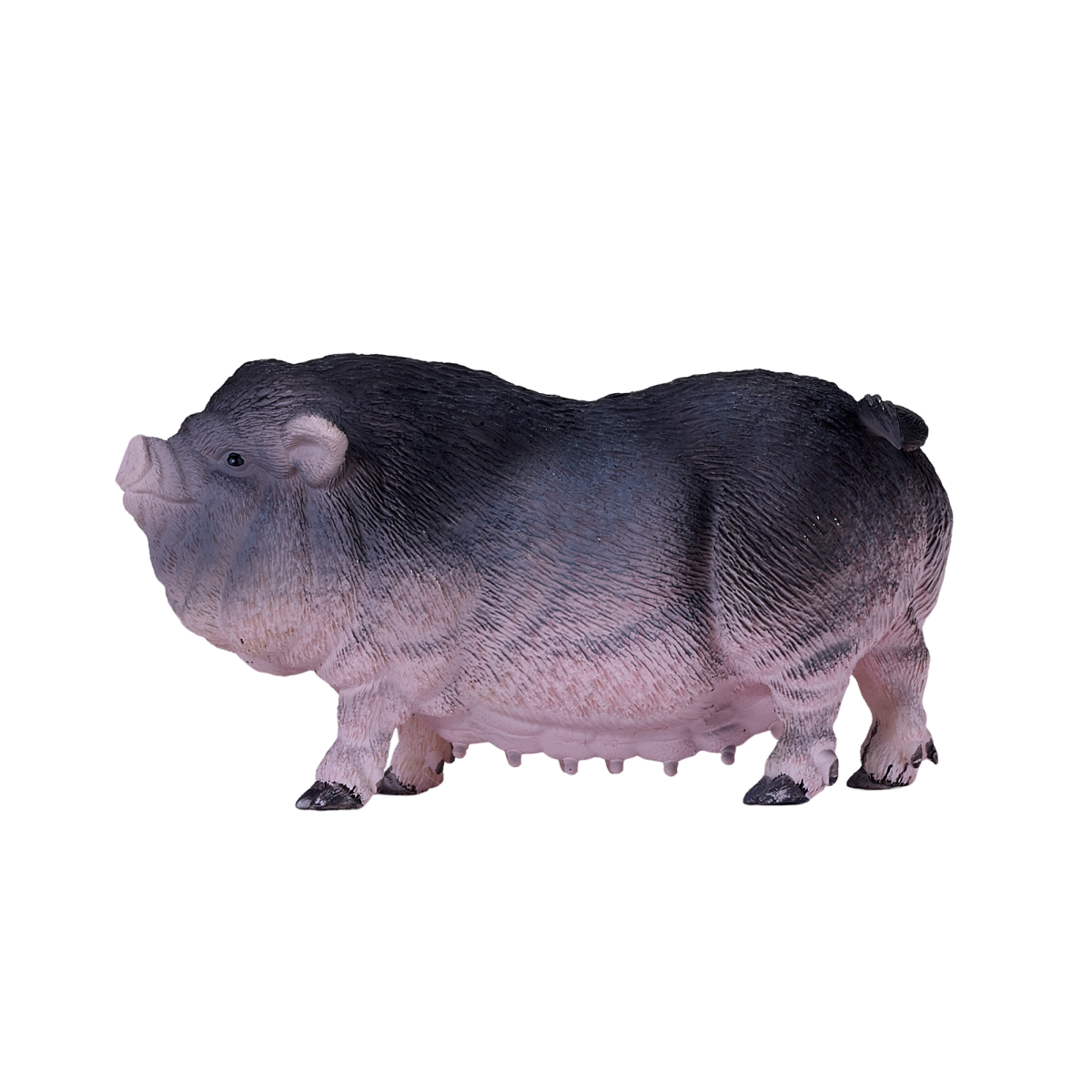 Pot-Bellied Pig Toy  Realistic Farm Animal Figurine