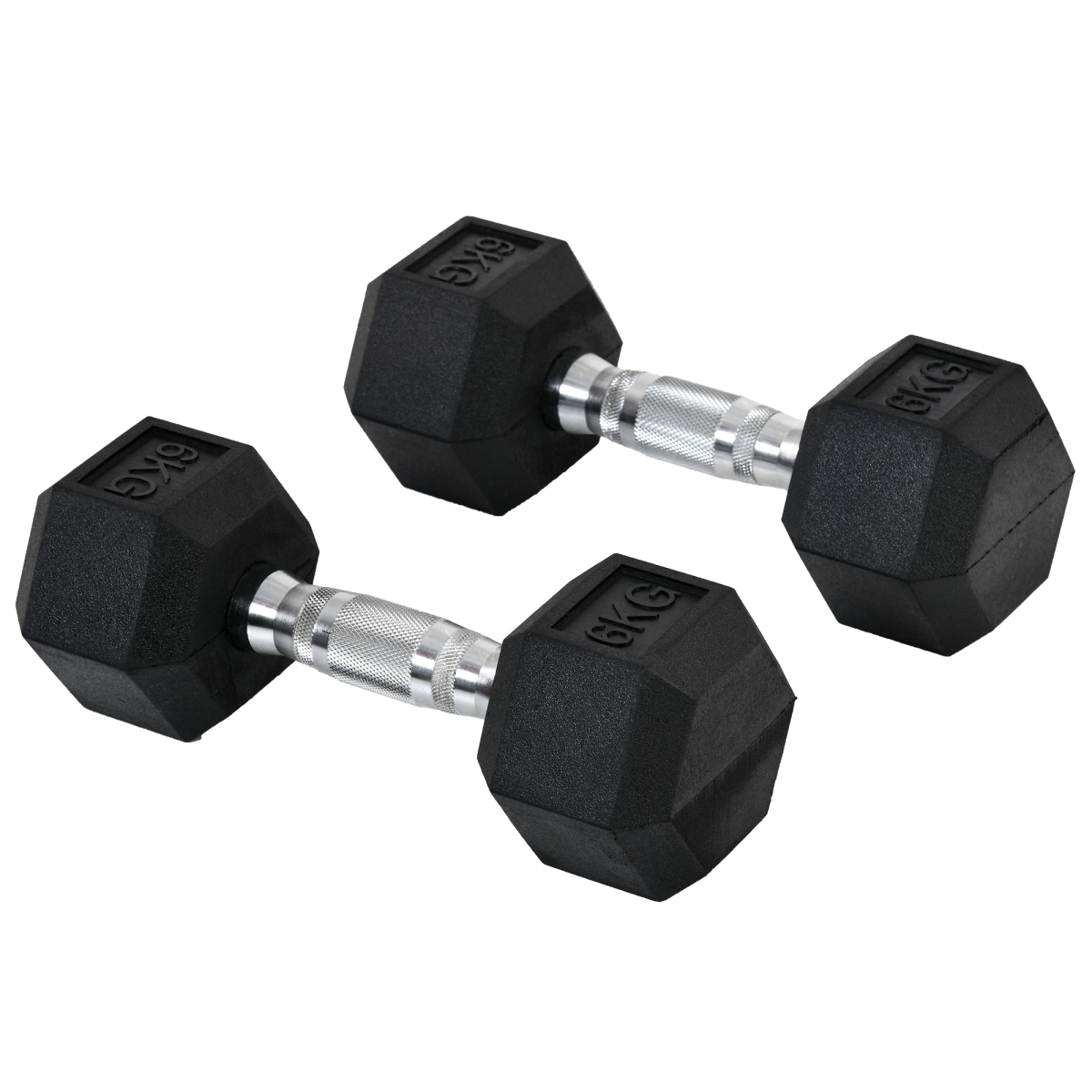Hexagonal Dumbbells Kit 2 x 6kg HOMCOM