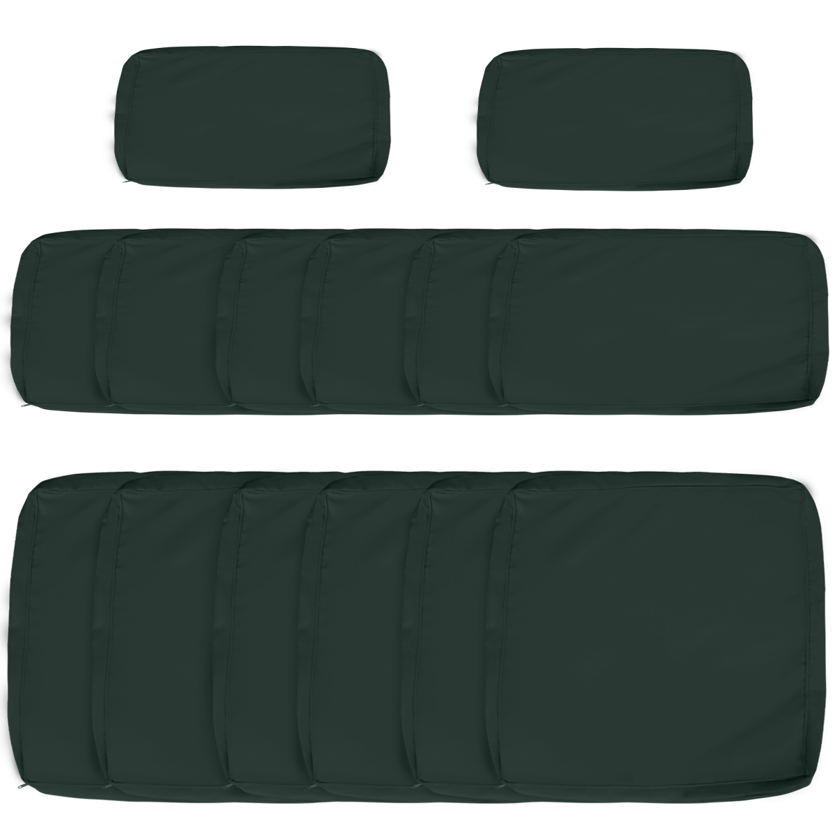 Garden Rattan Sofa Set Polyester Cover Replacement Grey