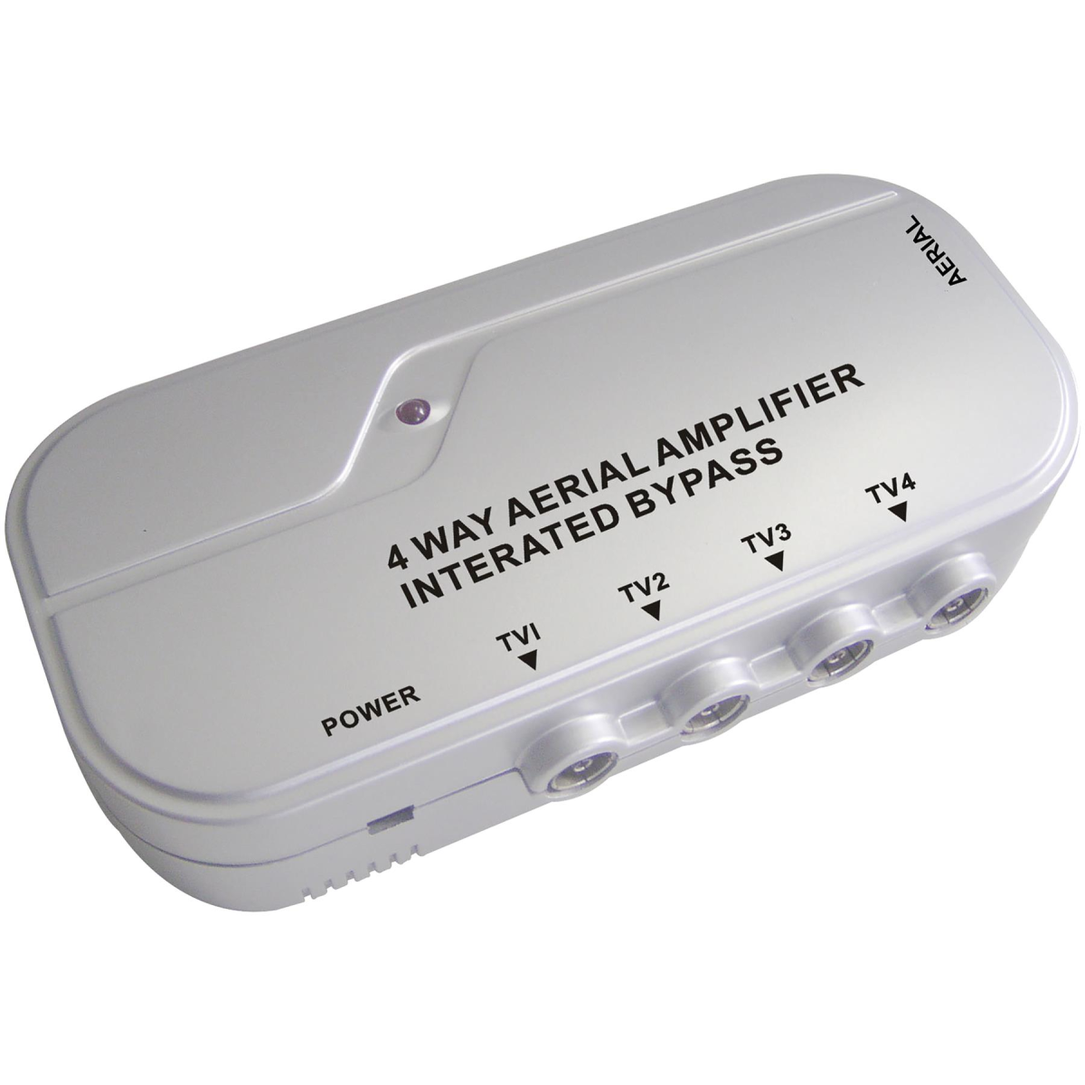 Electrovision Coaxial Signal Booster with 4G Filter, 4 Way T103EB