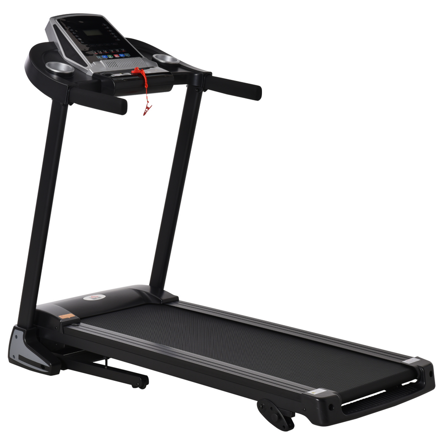 Folding 12km/h Electric Treadmill with Incline and LED Display