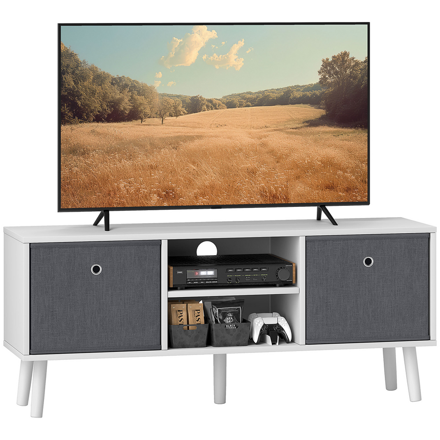 HOMCOM Modern TV Cabinet Stand with Shelves & Drawers