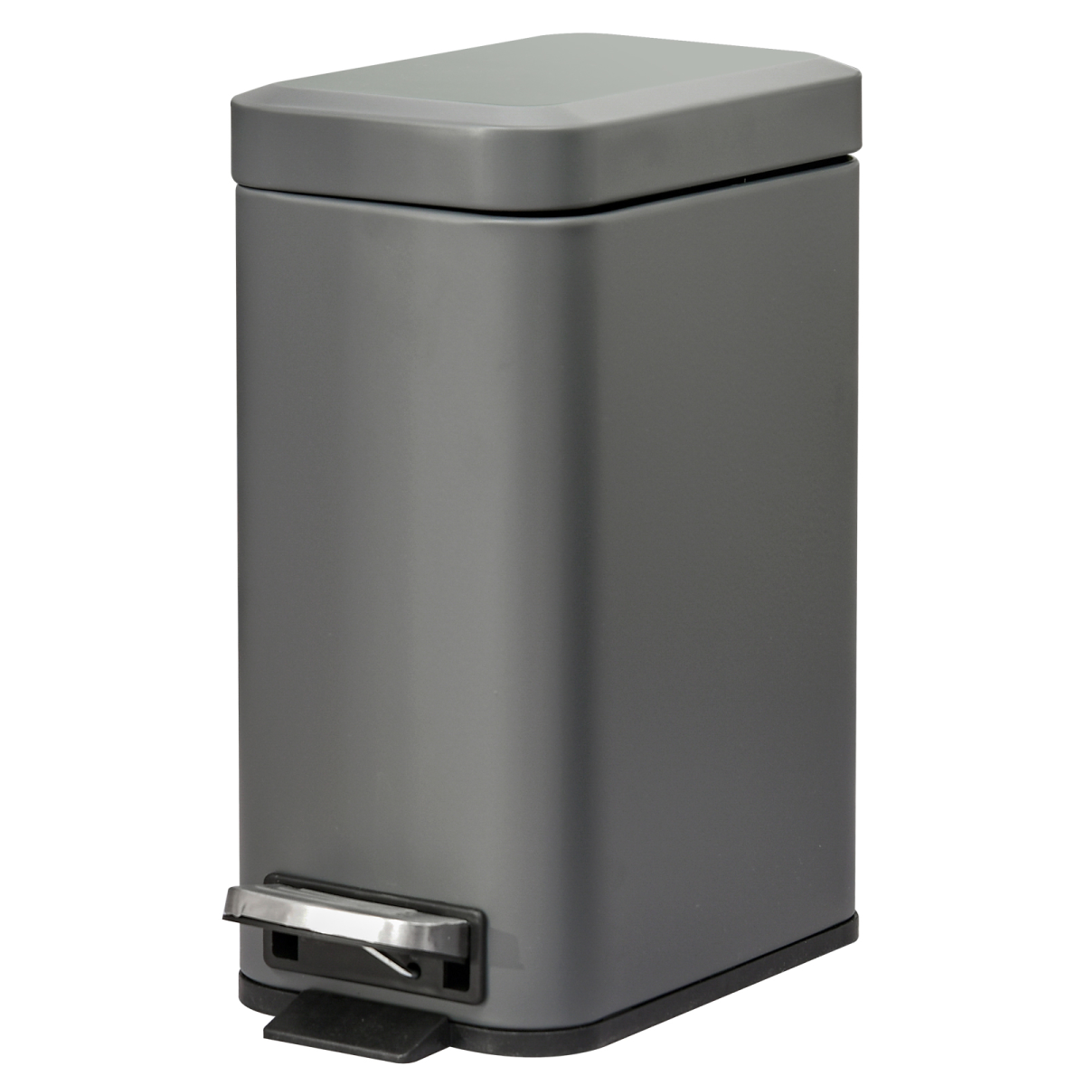 5L Steel Step Trash Can with Quiet-Closed Lid