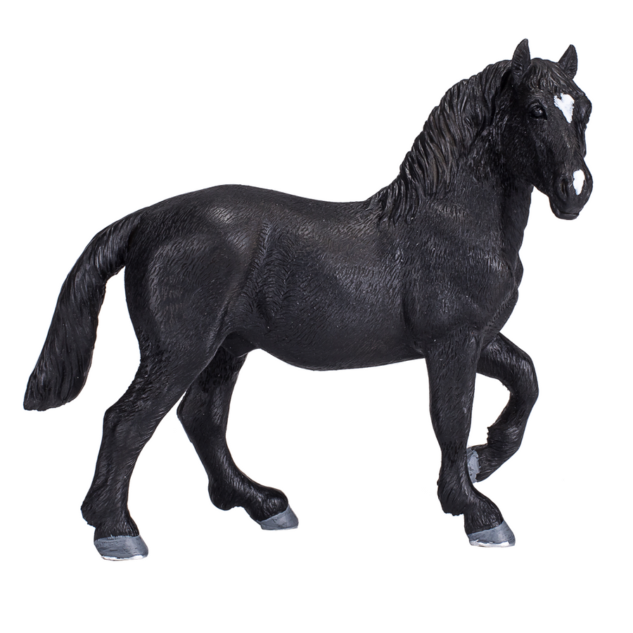 Percheron Horse Toy  Realistic Equestrian Model