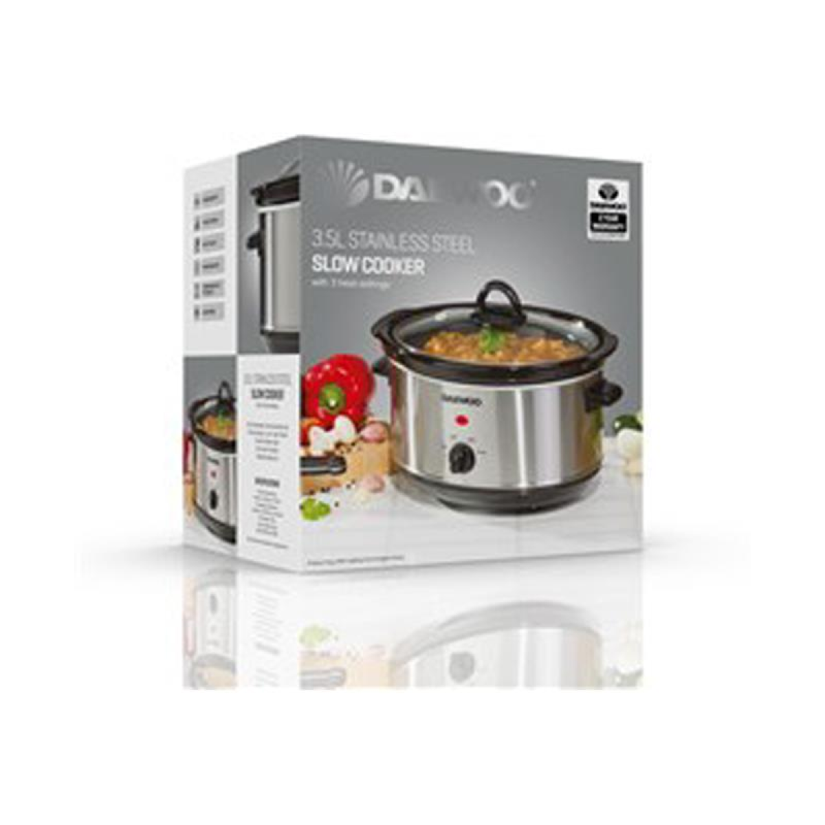 Daewoo 3.5L Slow Cooker Stainless Steel SDA1364