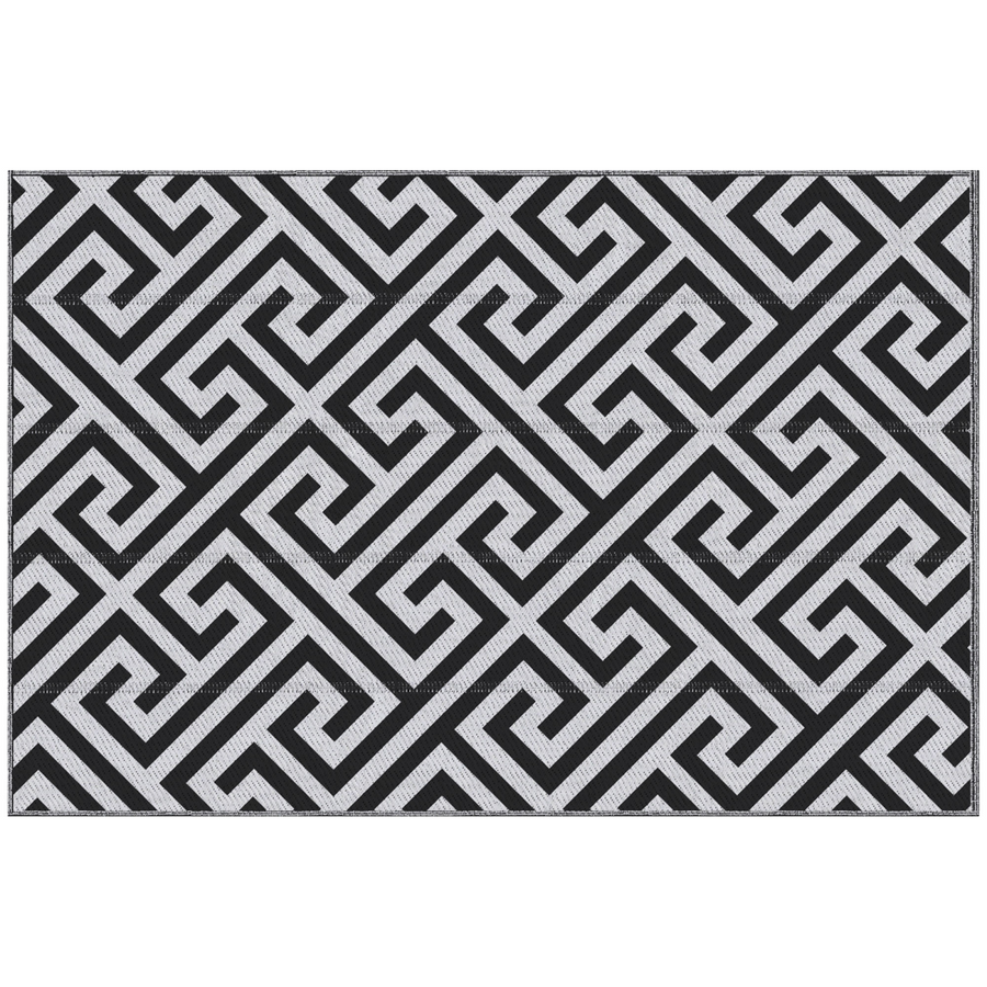121x182cm Reversible Outdoor Rug Portable Plastic Straw RV  Outsunny