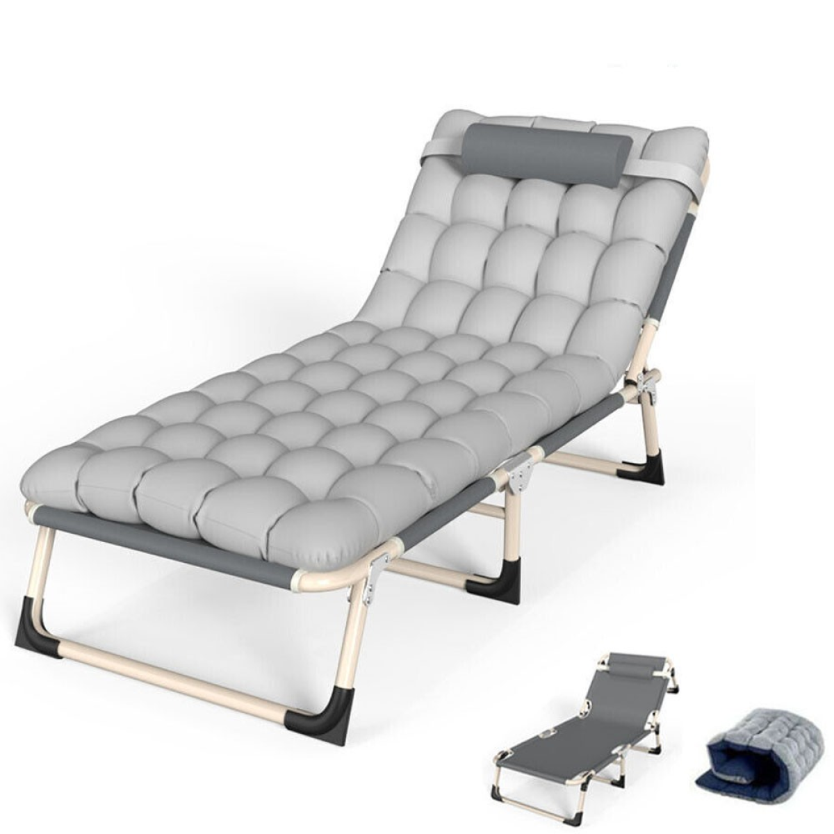 Folding Bed Camping Travel Foldable Adult Lightweight With Mattress