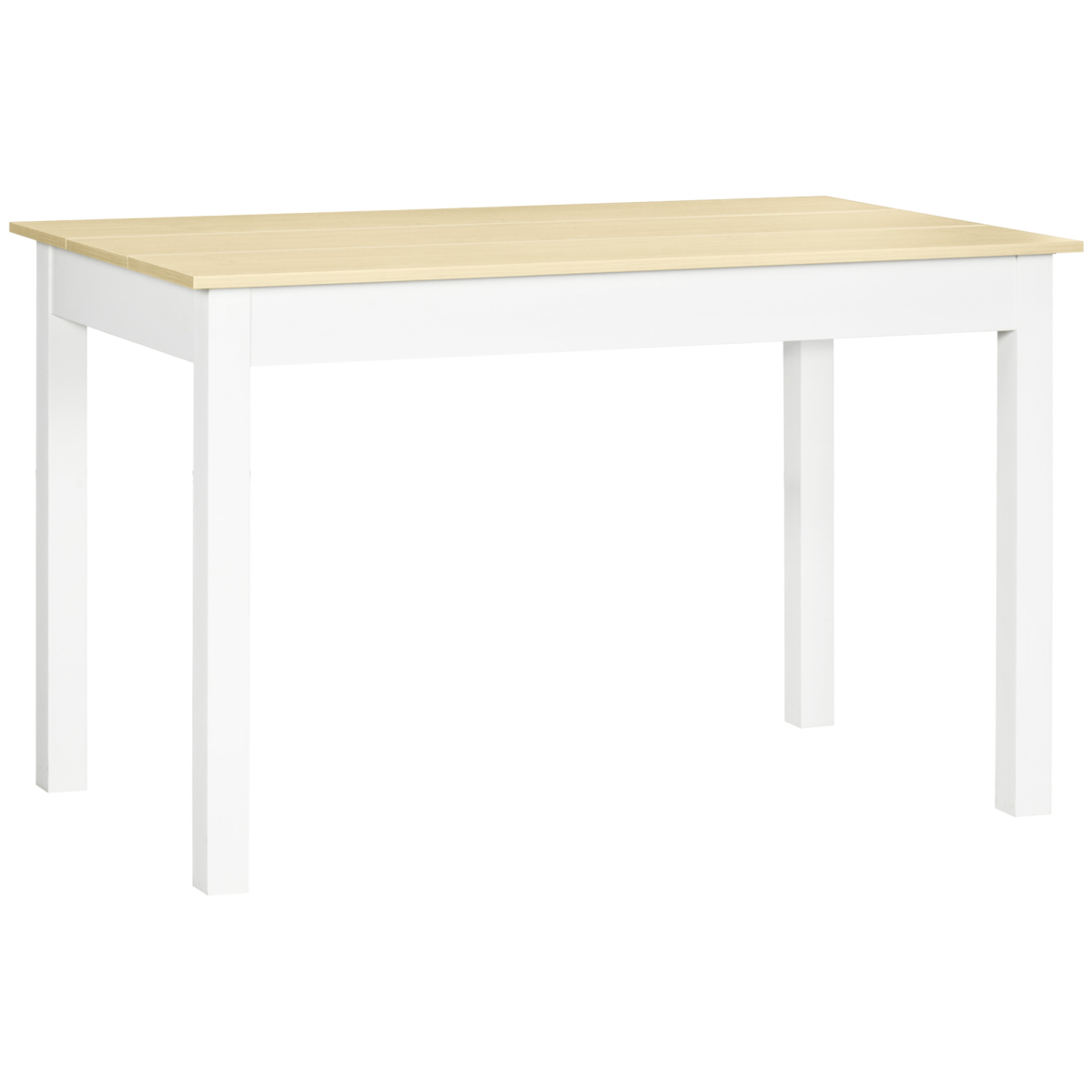 HOMCOM Dining Table for 4 to 6, Oak Wood Grain