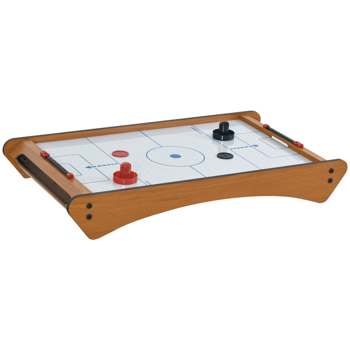 Mini Air Hockey Tabletop Game with 2 Pucks, Pushers and Fan Scoreboard