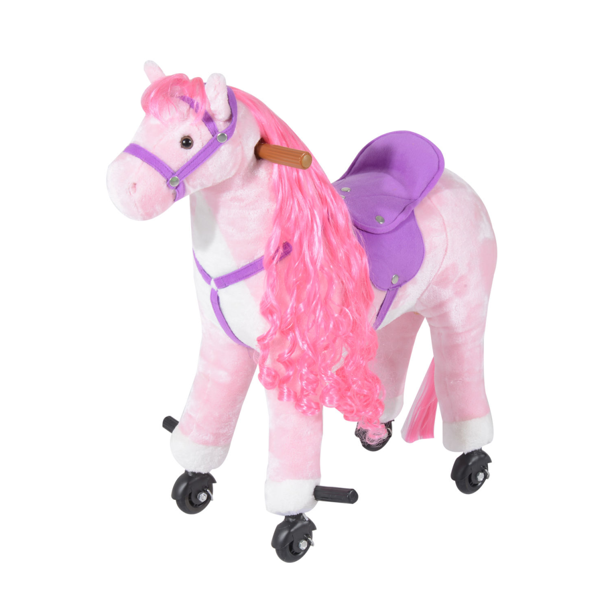 Child Mechanical Walking Ride-On Horse Toy Plush Walk Pony Sound