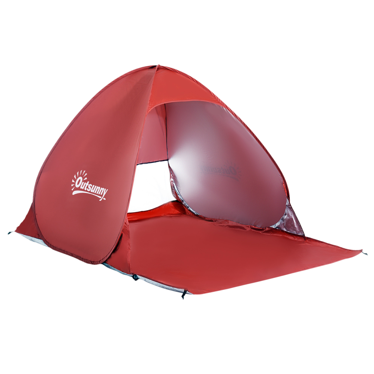 Beach Tent Instant Camping Pop-up Tent Sun Shade Shelter, Red