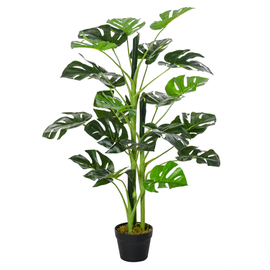 Artificial Monstera Tree, 21 Leaves, 1m