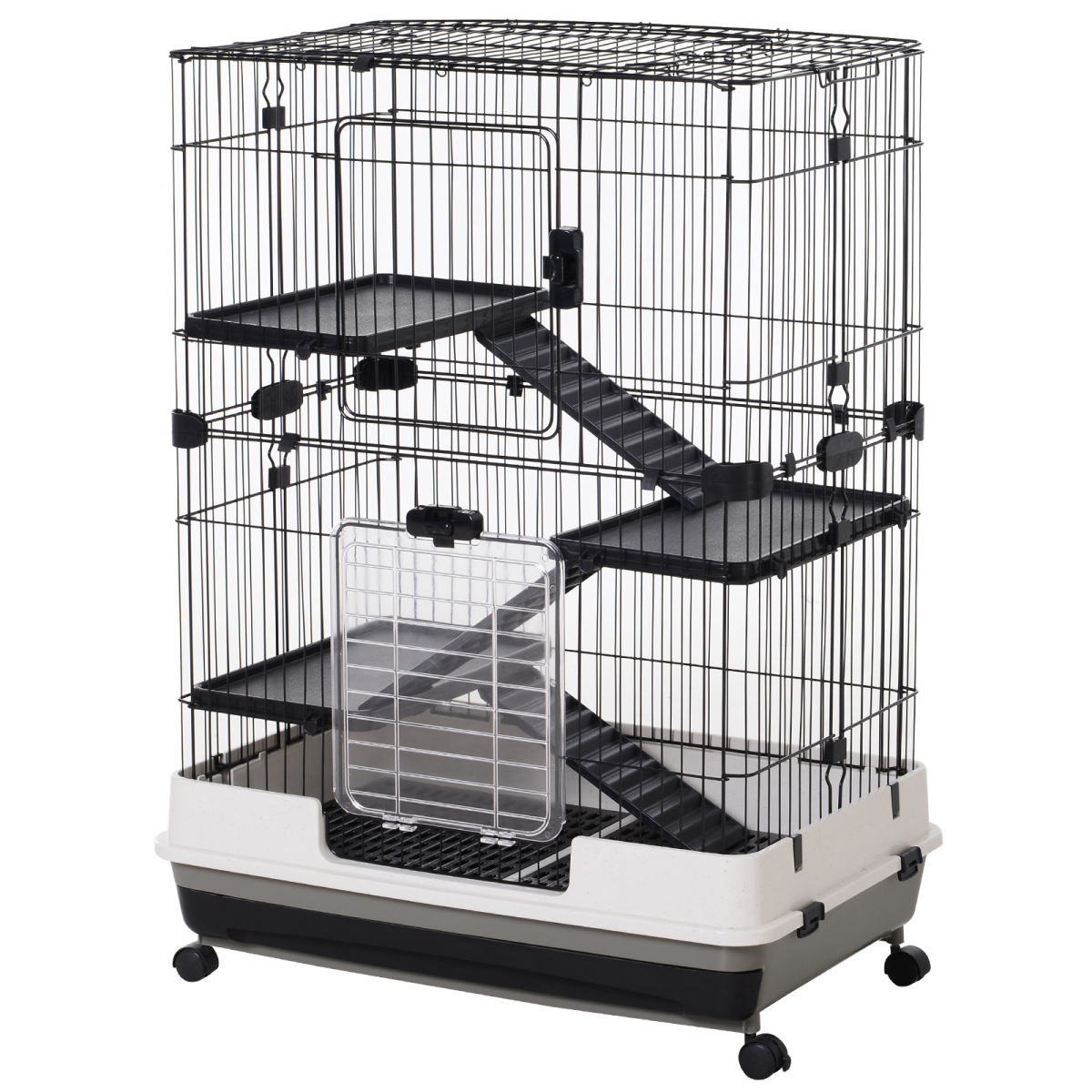 3 Tier Small Animal Cage for Rabbits, Ferret, Chinchilla with Ramp