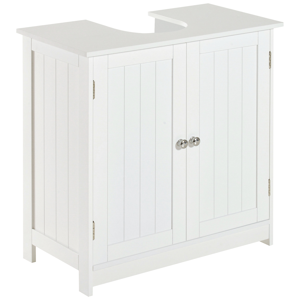 HOMCOM Basin Sink Vanity Cabinet with 2 Shelves