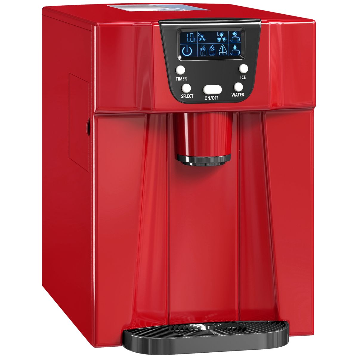 HOMCOM Ice Maker Machine and Water Dispenser