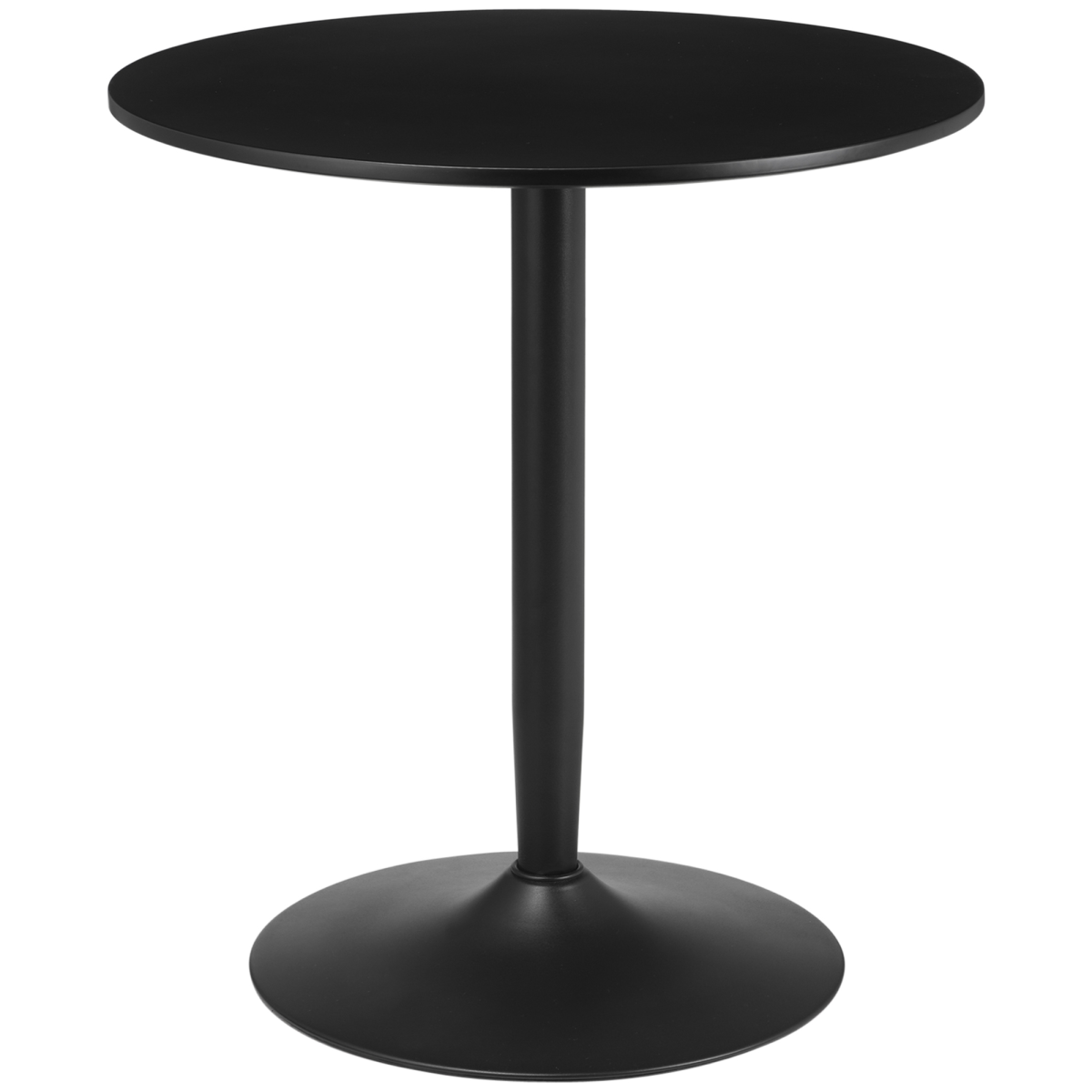 HOMCOM Round Dining Table with Steel Base, Non-slip Pad