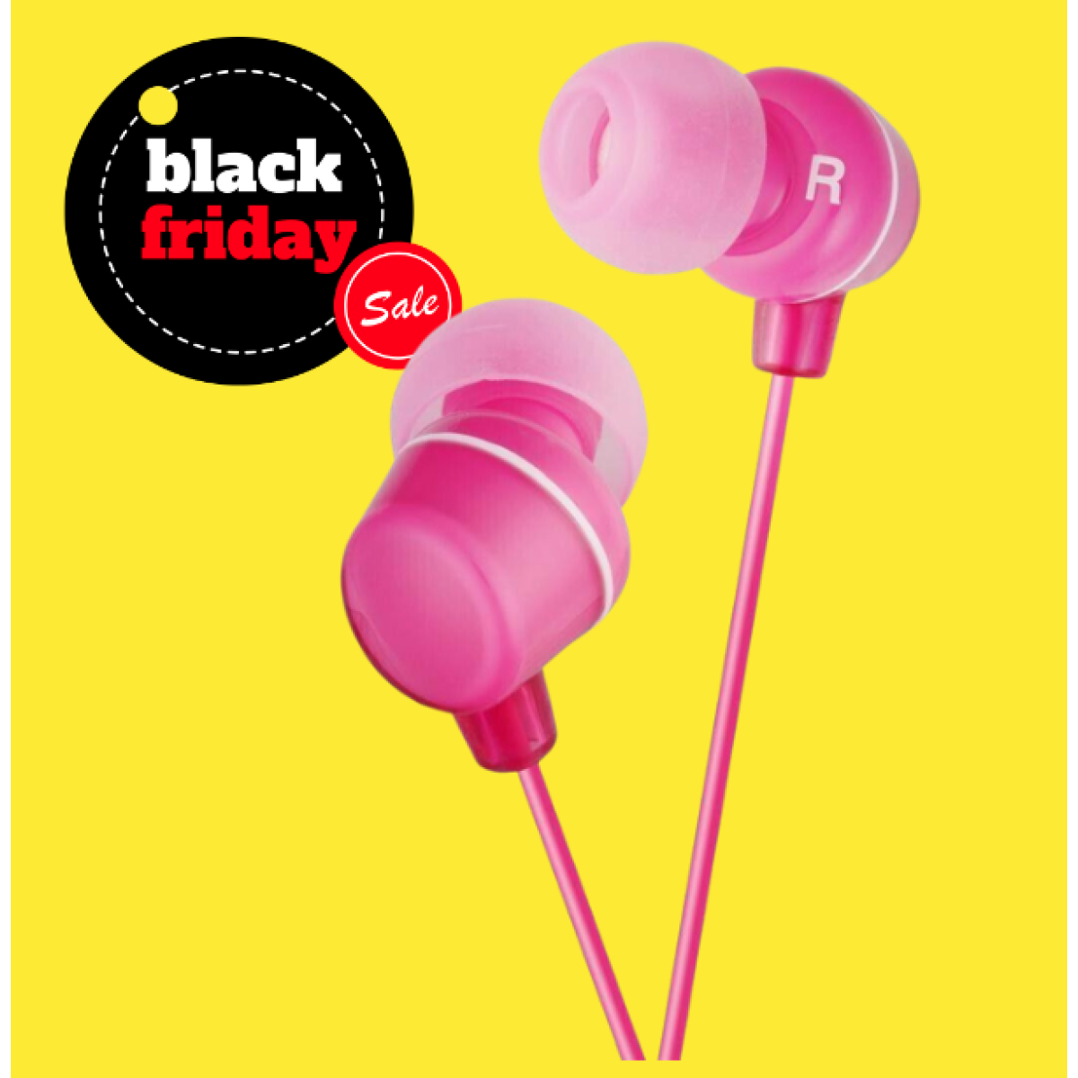 JVC HA-FX23-P-E Pink Clear In-Ear Headphones