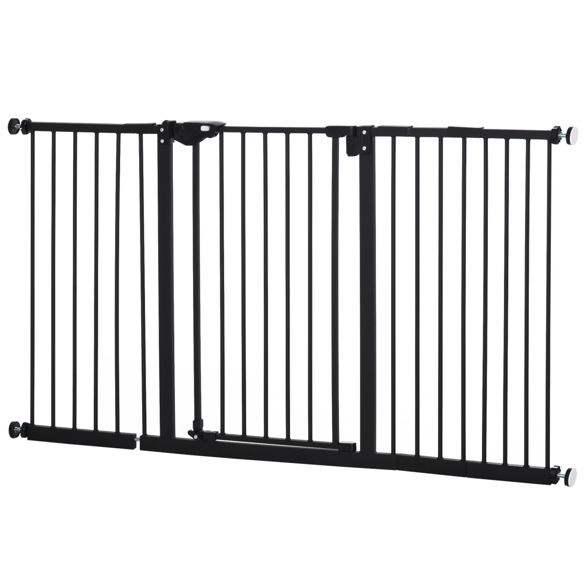 Pawhut Adjustable Safety Gate with 3 Extensions and 4 Adjustable Screws