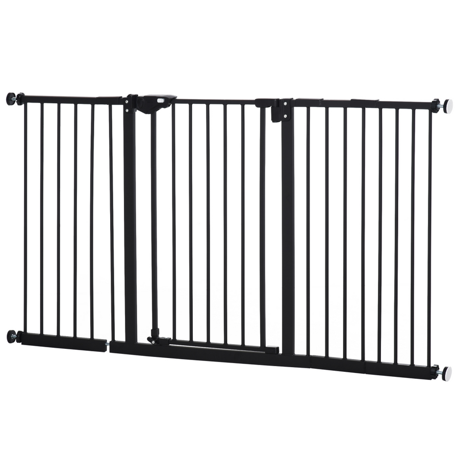 Pawhut Adjustable Safety Gate with 3 Extensions and 4 Adjustable Screws