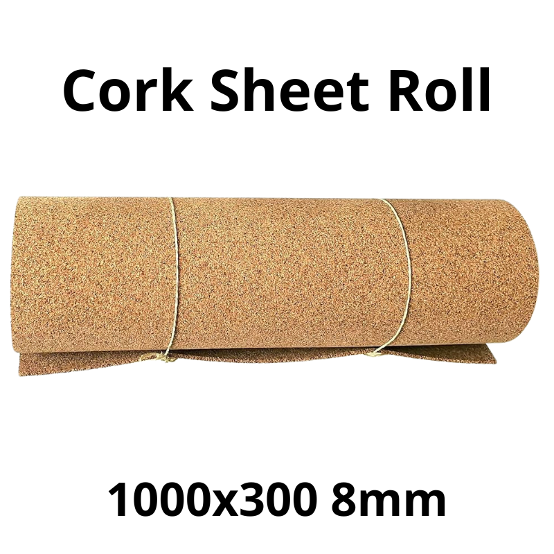 Cork Sheet Roll 1000x300mm 8mm Pack of 1