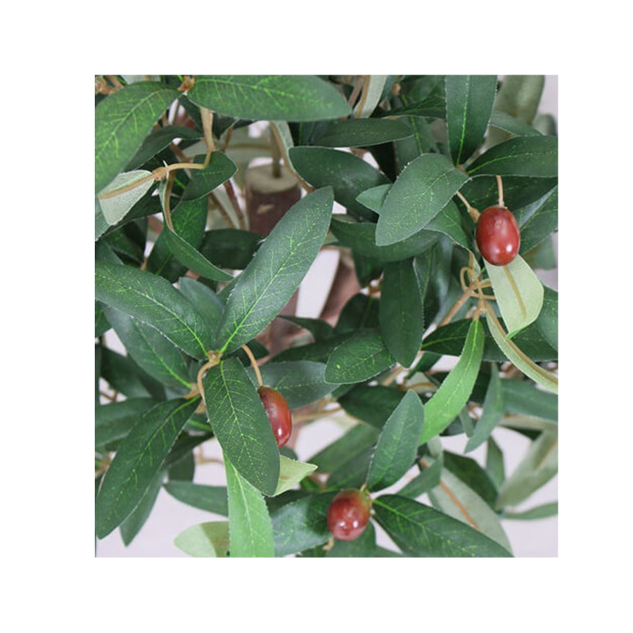90cm Artificial Olive Bay Style Topiary Fruit Tree
