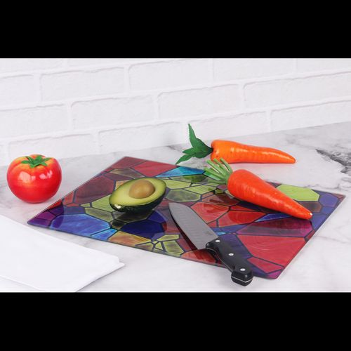 Glass Cutting Board - Multi Colour A242592